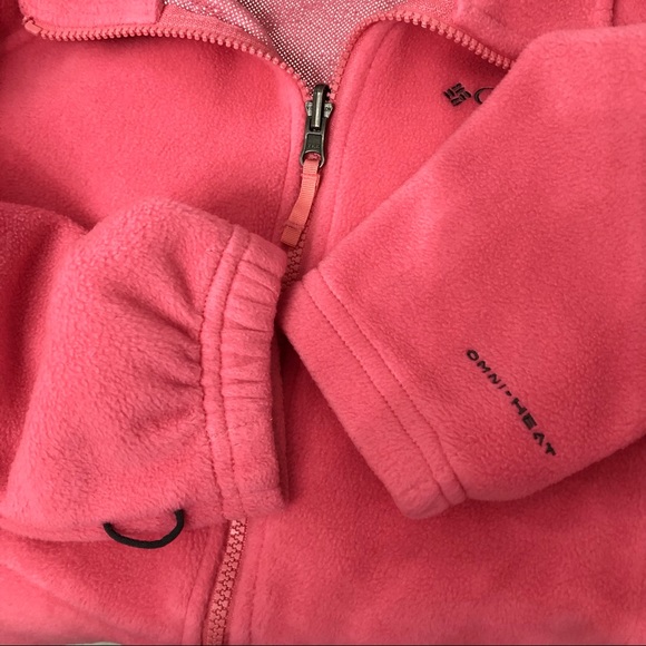 Girls Columbia Benton Springs Pink Fleece Jacket size large 14/16 long Sleeves - Picture 6 of 14